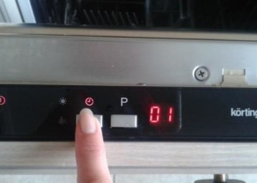 Грешки в съдомиялната машина Korting - дешифриране на кодовете
