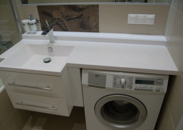 Шкаф с мивка за пералня, нейните видове и опции за модели