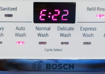 Грешка E22 в съдомиялна машина Bosch - как да я поправите