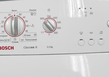 Декодиране на иконите на пералня Bosch