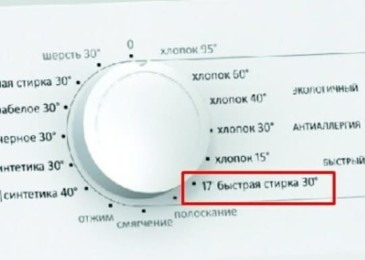 Как протича експресното пране в пералня?