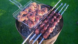 Мангал от барабан на пералня