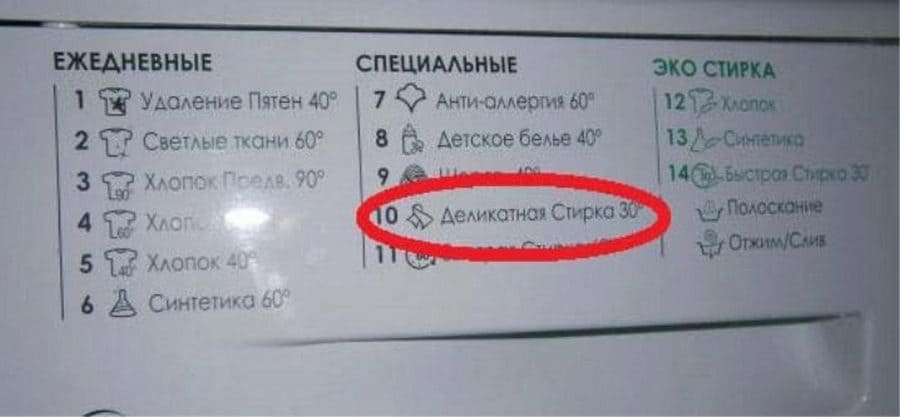 Деликатно машинно пране