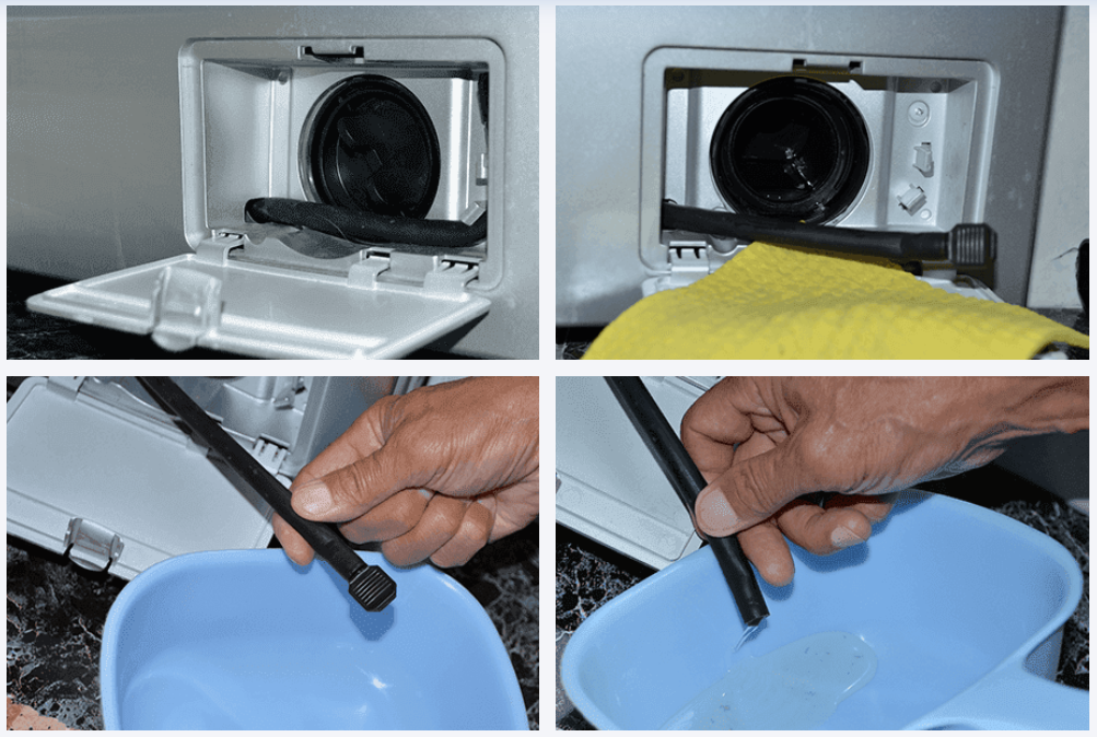 как да източа вода от машина