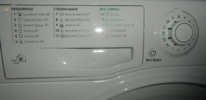 Режими и времена на пране в пералня Ariston