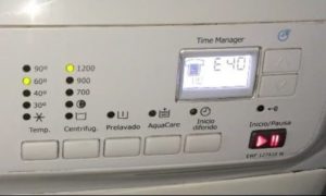 Пералня Electrolux - грешка E40