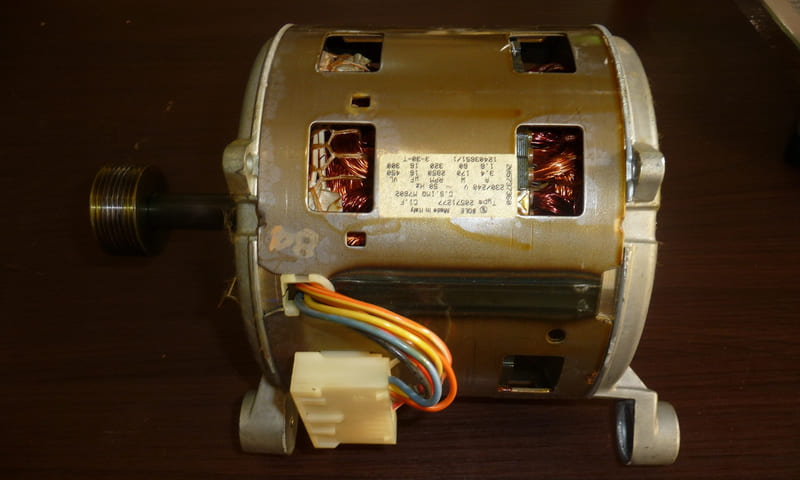 Повреда на електродвигател на пералня Zanussi  