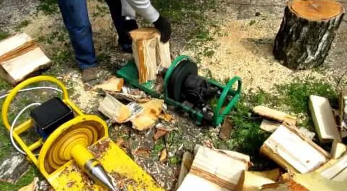 цепачка за дърва с конусен винт