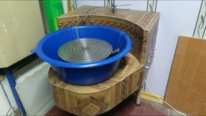 Грънчарско колело от пералня