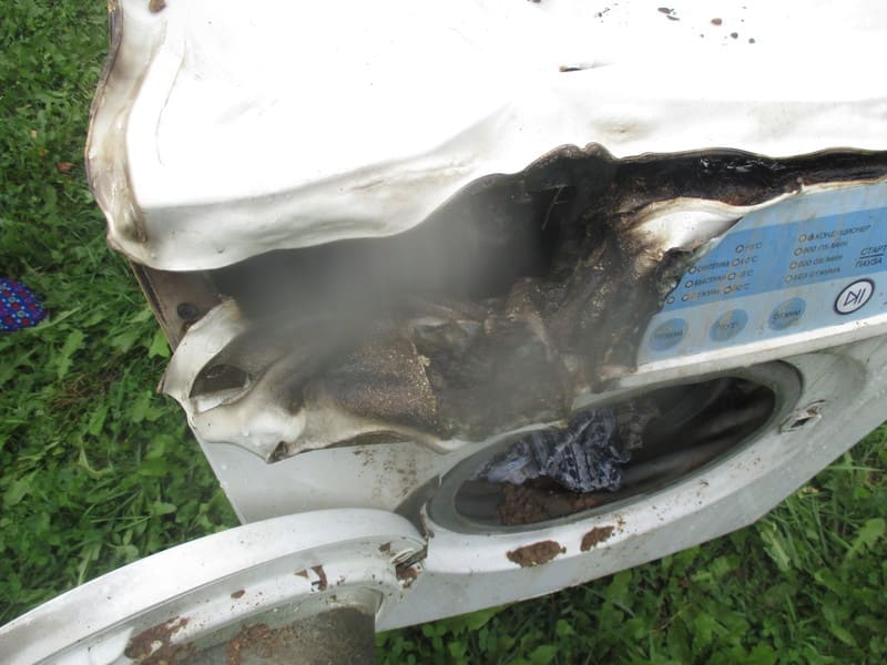 Пералнята се запали