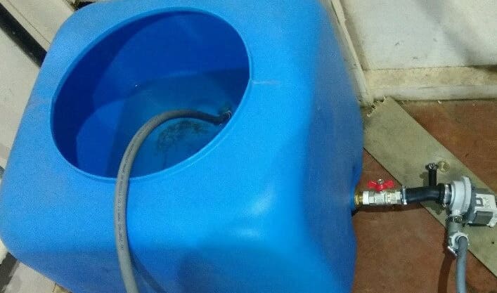 Свързване на пералня без течаща вода